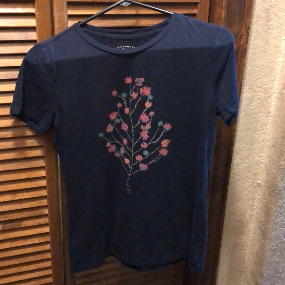 Bass T-shirt navy blue with graphic small